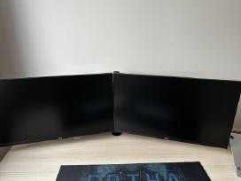 2 monitoriai Aoc su dvigubu laikykliu