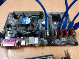 Mining rig komplektai Asrock H81/h110 Pro Btc + Rx