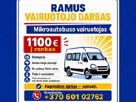 Ramus Vairuotojo Darbas – Tinka Ir Vyresniems