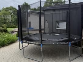 Dovanojamas batutas 374cm su apsauginiu tinklu