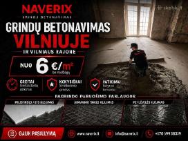 Grindų betonavimas Vilniuje ir aplinkui