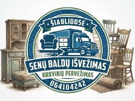 Krovinių pervežimas Senų baldų išvežimas,Šiauliai