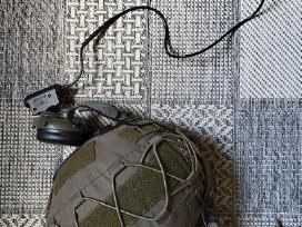 Airsoft šalmas XL/l (su priedais, naudotas)