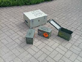 Amunicinės metalinės hermetiškos geros dėžės