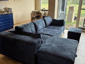 Parduodamas naujas kampas sofa-lova