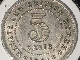 Malaja ir Borneo 5 centai 1961