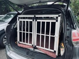 XXL aliuminio automobilinis šuns narvas