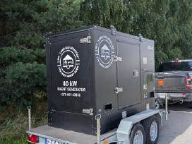 Tylių generatoriu nuoma 40kva, 100kva , 6kva