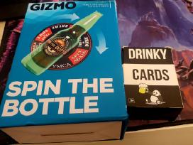 Vakarėlių žaidimų rinkinys Spin the Bottle + cards