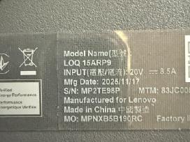 Naujas Lenovo Loq 15 arp9