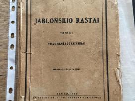 Jablonskio raštai 1 Tomas. 1933 m.