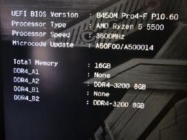 Asrock B450m Pro4-f Ryzen 5 5500 16gb 3200mhz RAM