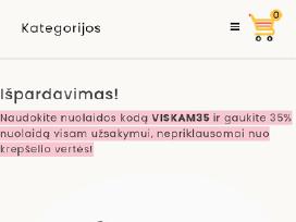 Parduodama veikianti vaikiškų prekių e.parduotuvė