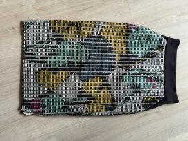 Pinko printed pencil skirt, black waistband, XS