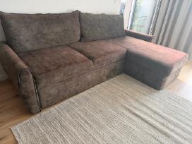 Kampinė sofa-lova su miegojimo funkcija