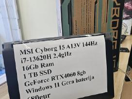 Galingas žaidimų nešiojamas kompiuteris Msi Cyborg