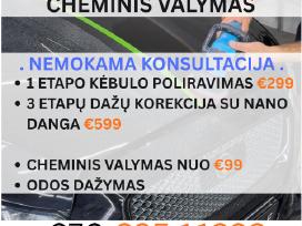 Kėbulo poliravimas nano danga cheminis valymas