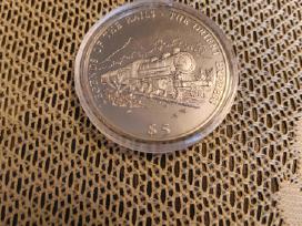Moneta 5$ Liberija Unc Originalas Kapsulėje