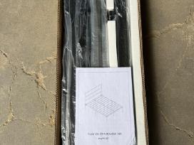 Metalinis lovos rėmas 120x200, Juodas