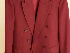 Vyriškas bordo dvieilis švarkas, 48 dydis – 30 €