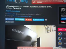 „gigabyte“ Lenktas žaidimų monitorius G32qc