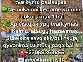 Apleistų sklypų tvarkymas ir kelmų frezavimas