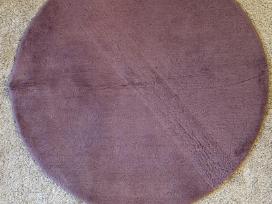 Natūralaus pluošto apvalus kilimas – violetinis