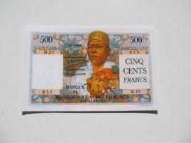 500 franku , Madagaskaras Komorai 1950