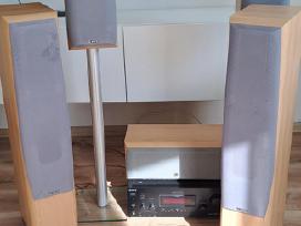 Infinity garso kolonėlės ir Sony stiprintuvas