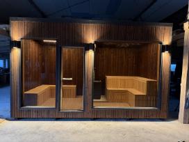 Karkasine sauna, pirtis, moduliniai nameliai