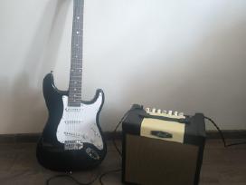 Elektrinė gitara ir stiprintuvas