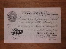 Anglijos 5 £ banknotas