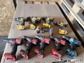 Milwaukee Dewalt Makita suktuvai greztuvai