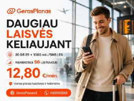 5G Neribotas Planas – Tik 12,80 €/mėn. - Akcija !