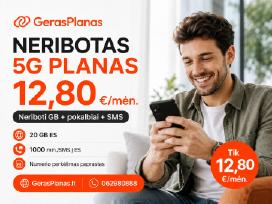 5G Neribotas Planas – Tik 12,80 €/mėn. - Akcija !