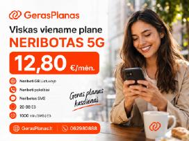 5G Neribotas Planas – Tik 12,80 €/mėn. - Akcija !