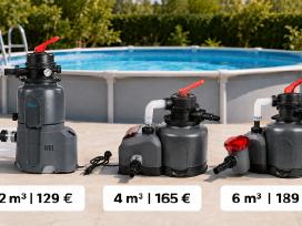 Smėlio filtrai baseinams ir kubilams 2-6m³ Pigiau