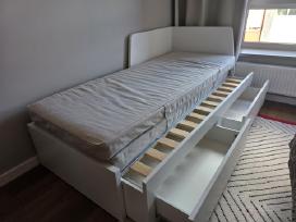 Ikea Flekke ištraukiama viengulė / dvigulė lova
