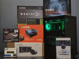 Rtx 5070 Kompiuteris su Ryzen 7 7800x3d, 32gb 6000