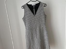 Mango Suit juodai balta A silueto suknelė,
