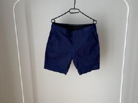 Ben Sherman Tailoring vyriški mėlyni chino šortai