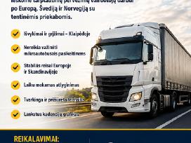 Darbas CE vairuotojams Europoje ir Skandinavijoje