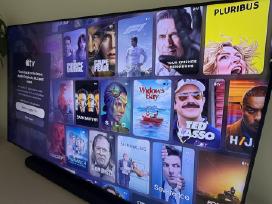 Samsung 75" Qled 4k TV + sieninis stovas