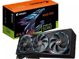 Rtx 5080 16gb Gigabyte Gddr7 – nauja, garantija