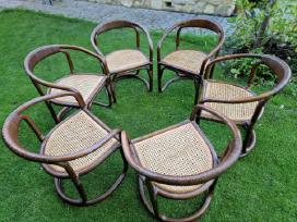 Vintažinės mid century ratango kėdės