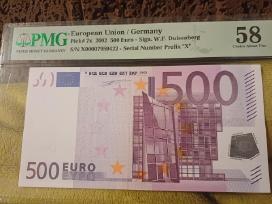 500 euro banknotas-pmg 58