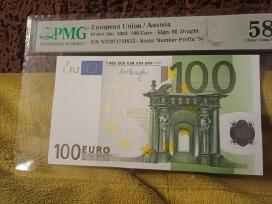 100 euro banknotas -2002 m.,pmg 58