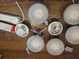 7 įleidžiami šviestuvai + 6 LED + 2 blokai 12v
