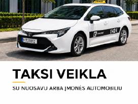 Taksi vairuotojo darbas su įmonės automobiliu