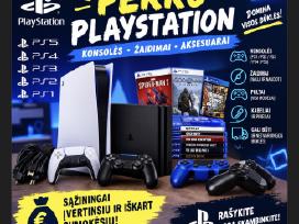 Nupirkciau Playstation konsoles, žaidimus